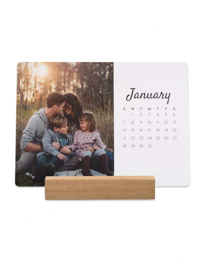 Custom Photo Desk Calendar With Stand | 100% Print Guarantee