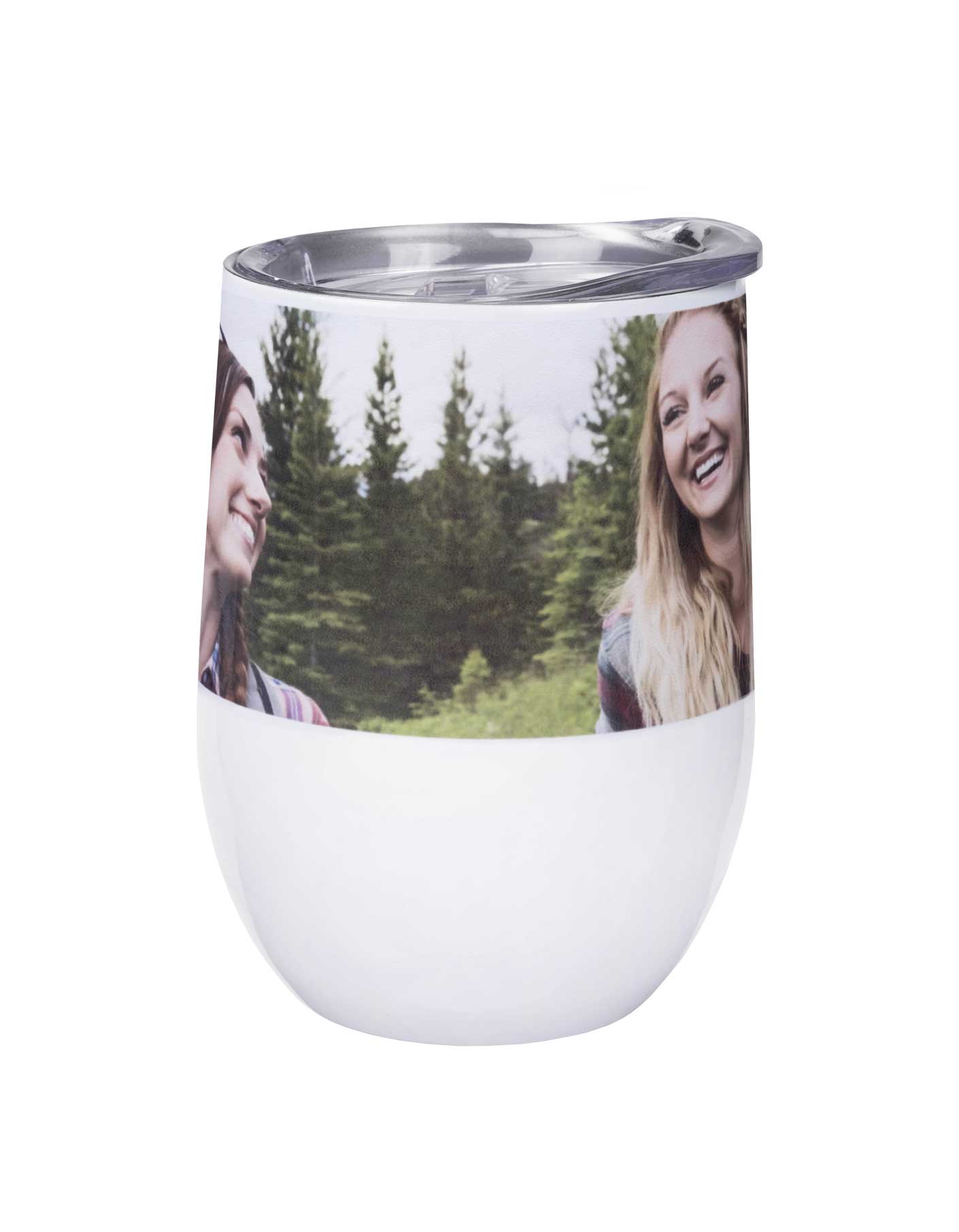 12oz. Custom Wine Tumbler - Personalized With Your Photos