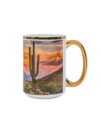 Gold Ceramic Mug 15 oz. 1